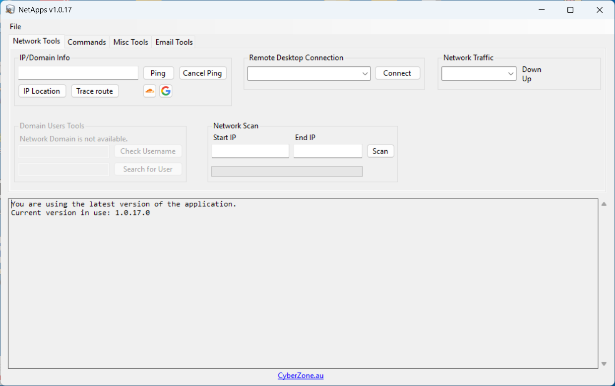 NetApps Screenshot